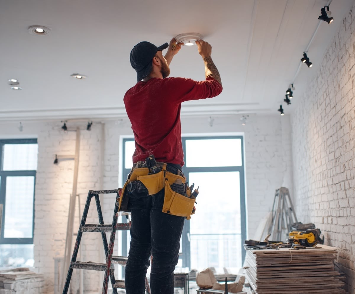 Contractor working on a remodel
